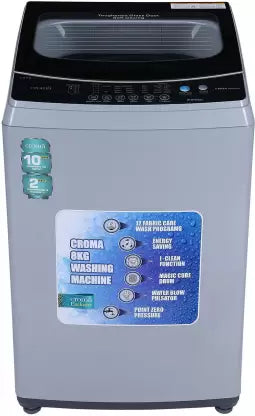 Croma 8 kg Fully Automatic Top Load Washing Machine (OPENBOX)