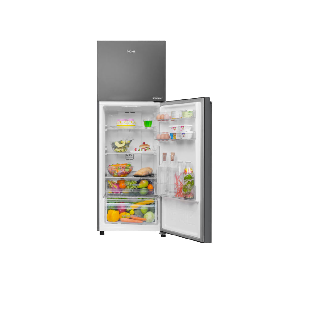 Haier 240 L 2 Star Double Door Refrigerator (HRF-2902IBGBA-P, GE Black)(OPENBOX)