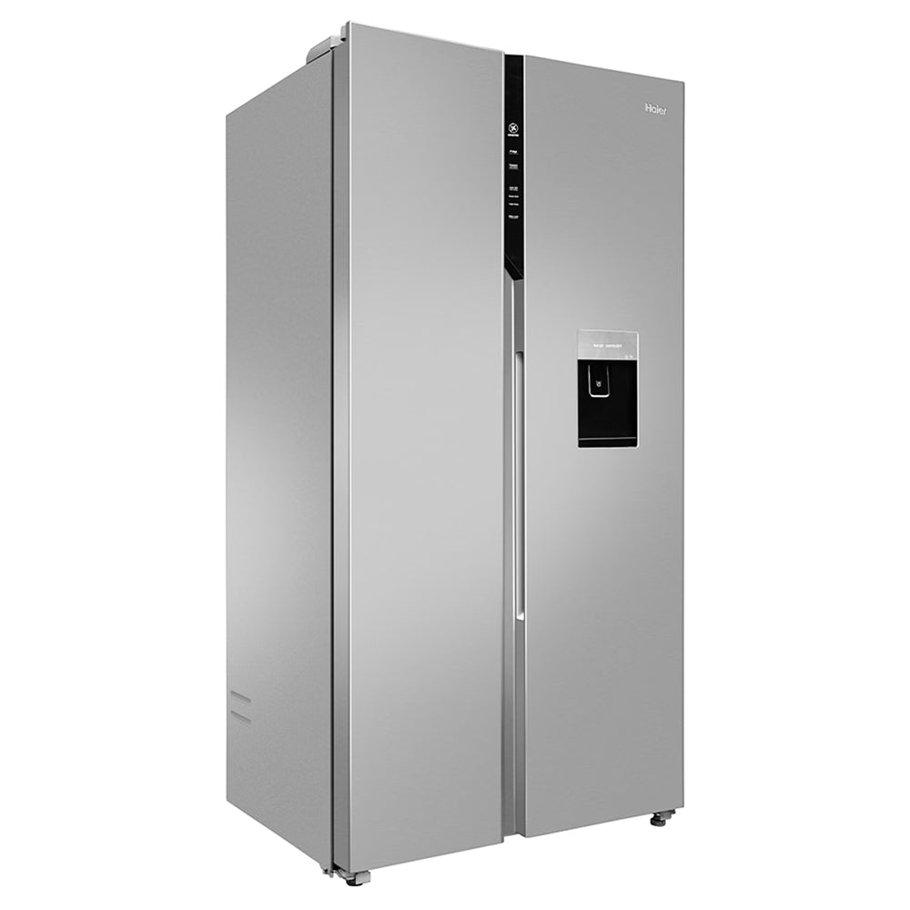 Haier 596 L 3 Star Side By Side Refrigerator with Deo Fresh Technology, Regal Steel, HRS-682WRSU1(OPENBOX)