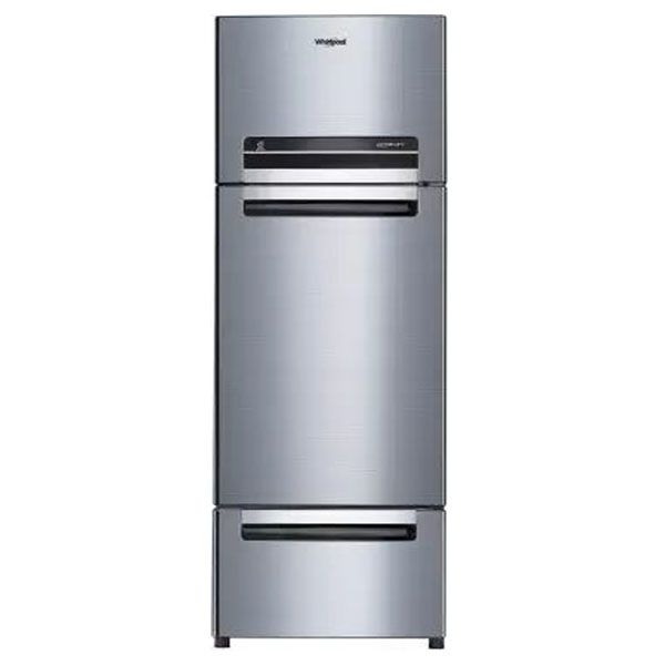Whirlpool FP 263D Protton Roy 215 Litres Frost Free Triple Door Refrigerator with 6th Sense ActiveFresh Technology (Alpha Steel) (OPENBOX)