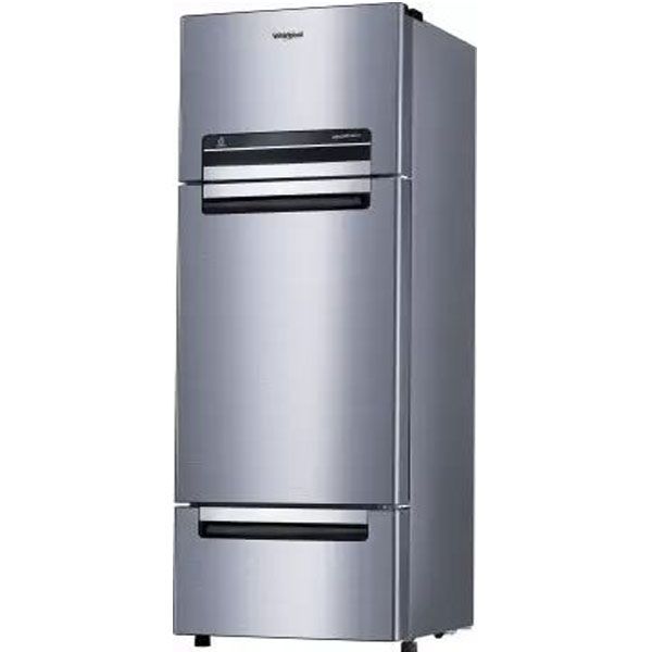 Whirlpool FP 263D Protton Roy 215 Litres Frost Free Triple Door Refrigerator with 6th Sense ActiveFresh Technology (Alpha Steel) (OPENBOX)
