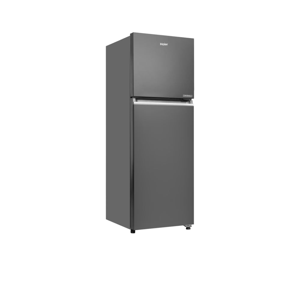 Haier 240 L 2 Star Double Door Refrigerator (HRF-2902IBGBA-P, GE Black)(OPENBOX)