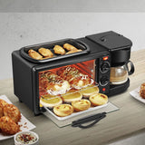 3-in-1 Breakfast Maker – Toaster Oven, Grill & Coffee - OPEN BOX