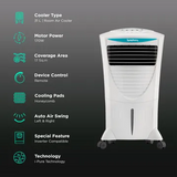 Symphony Hi Cool i 31 Litres Room Air Cooler with i-Pure Technology (Touch Control Panel, White) (OPENBOX)