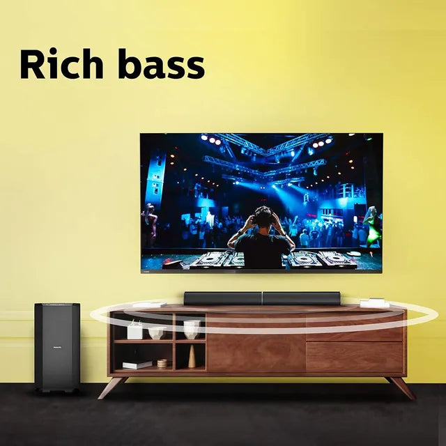PHILIPS 80W Multimedia Speaker (High Fidelity Sound, 2.1 Channel, Black) (OPENBOX)