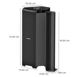 PHILIPS 80W Multimedia Speaker (High Fidelity Sound, 2.1 Channel, Black) (OPENBOX)