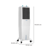 Symphony Diet 35T 35 Litres Room Air Cooler with Powerful Air Blower (Cool Flow Dispenser, White) (OPENBOX)