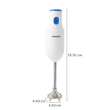 PHILIPS Daily Collection 250 Watt Hand Blender with 2 Attachments (Safety Carry Lock, Blue & White)