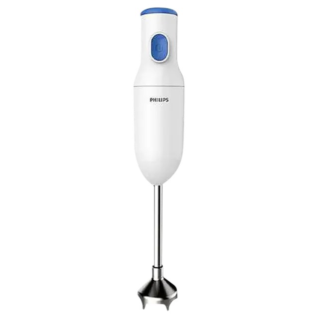 PHILIPS Daily Collection 250 Watt Hand Blender with 2 Attachments (Safety Carry Lock, Blue & White)