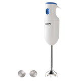 PHILIPS Daily Collection 250 Watt Hand Blender with 2 Attachments (Safety Carry Lock, Blue & White)