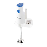 PHILIPS Daily Collection 250 Watt Hand Blender with 2 Attachments (Safety Carry Lock, Blue & White)