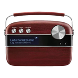 SAREGAMA Carvaan 6W Portable Bluetooth Speaker (5 Hours Playtime, Cherrywood Red) - OPEN BOX