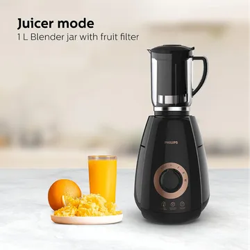 PHILIPS Avance Collection 750 Watt 4 Jars Mixer Grinder (20000 RPM, Gear Drive Technology, Black) (OPENBOX)