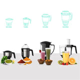 PHILIPS Avance Collection 750 Watt 4 Jars Mixer Grinder (20000 RPM, Gear Drive Technology, Black) (OPENBOX)