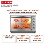 USHA 3760RCSS 60L Oven Toaster Grill with Rotisserie Function (Steel) (OPENBOX)