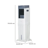 VOLTAS Slimm T 35 Litres Tower Air Cooler with Handy Touch Controls (Inverter Compatible, White & Grey) (OPENBOX)