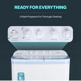 Croma 7.5 kg Semi Automatic Washing Machine with Auto Unbalancing Detection (CRAW2223, White)