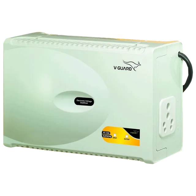 V-GUARD VG 150 Supreme 6 Amps Voltage Stabilizer For 600 to 1000 Litres Refrigerator (150V to 280V, Surge Protection)