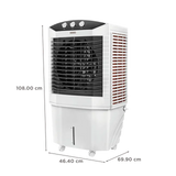 USHA DYNAMO 50 Litres Desert Air Cooler with Inverter Compatible (Thermal Overload Protection, White) - OPEN BOX