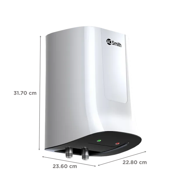 AO Smith MiniBot 3 Litre 5 Star Vertical Instant Geyser with Cutting Edge Technology (White)-OPEN BOX