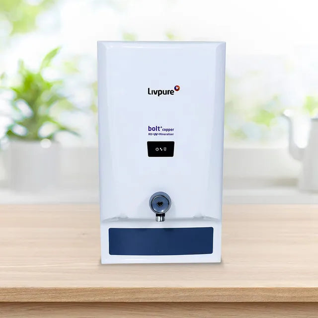 Livpure Bolt Plus 7L RO + UV + Mineraliser Water Purifier with 7 Stage Purification (White/Blue) (OPENBOX)