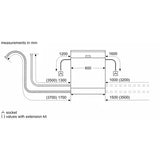 BOSCH Series 6 14 Place Settings Free Standing Dishwasher with Triple Rackmatic System (Silver Inox)