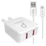 PEBBLE DUAL USB SMART WALL CHARGER 2.4A (OPENBOX)