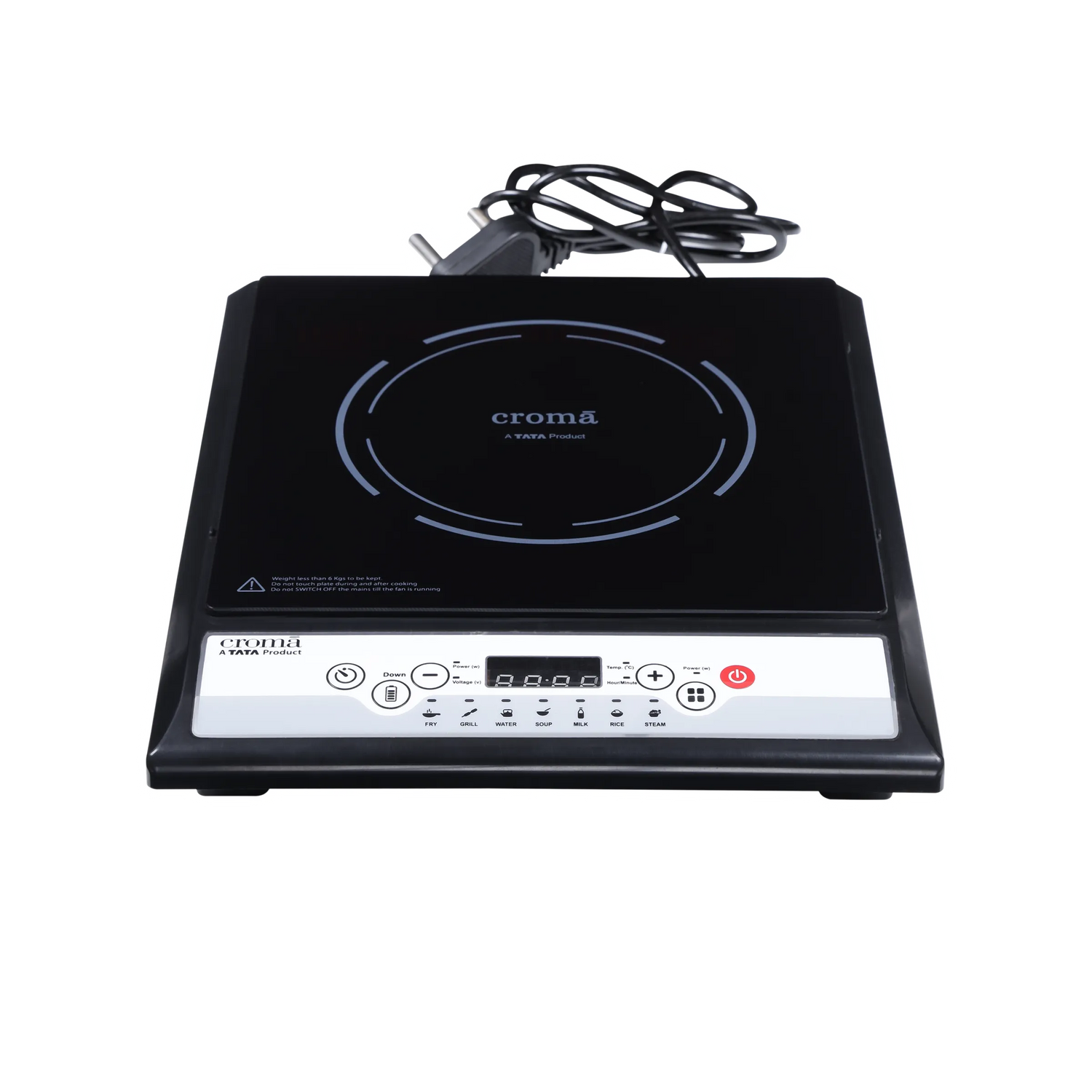 Croma 1400W Induction Cooktop with Preset Menus (OPENBOX) –