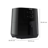 PHILIPS Spectre 4.1L 1400 Watt Air Fryer with Rapid Air Technology (Black) (OPENBOX)