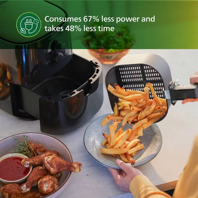 PHILIPS Spectre 4.1L 1400 Watt Air Fryer with Rapid Air Technology (Black) (OPENBOX)