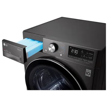 LG 9 kg 5 Star Inverter Fully Automatic Front Load Dryer (DHV09SWB, Wi-Fi Support, Black)