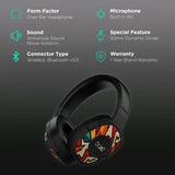 boAt Rockerz 550 Bluetooth Headphone without Mic (Dual Connectivity, Over Ear, Black)