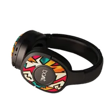 boAt Rockerz 550 Bluetooth Headphone without Mic (Dual Connectivity, Over Ear, Black)