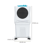 Symphony Sumo 40 XL 40 Litres Desert Air Cooler with Whisper-Quiet Operation (Cool Flow Dispenser, White) (OPENBOX)