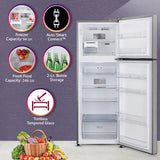 LG 340 Litres 2 Star Frost Free Double Door Convertible Refrigerator with Multi Air Flow System (GL-S342SPZY, Shiny Steel)