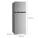 LG 340 Litres 2 Star Frost Free Double Door Convertible Refrigerator with Multi Air Flow System (GL-S342SPZY, Shiny Steel)