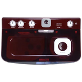 Croma 8.5 kg 5 Star Semi Automatic Washing Machine with Active Soak Function (CRLW085SMF231002, Burgundy)