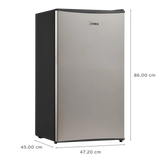 Midea Mini Bar 93 Litres 1 Star Direct Cool Single Door Mini Refrigerator with Reversible Door (MDRD142FGF03,)- OPENBOX