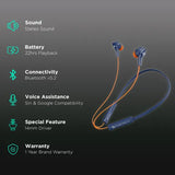 Zebronics Zeb-Yoga 4 Bluetooth Neckband (Blue)