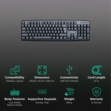 Croma Wired Keyboard CRSP105KBA016501