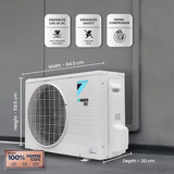 DAIKIN Standard Plus 1.5 Ton 3 Star Inverter Split AC (Copper Condenser, Air Purification Filter, ATKL50UV)