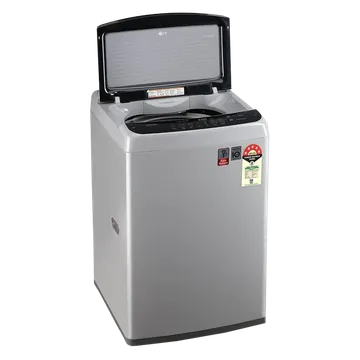 LG 7 kg 5 Star Inverter Fully Automatic Top Load Washing Machine (T70SPSF2Z.ASFQEIL, Auto Balance System, Middle Free Silver)