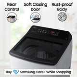 SAMSUNG 8 Kg 5 Star Inverter Fully Automatic Top Load Washing Machine (WA80BG4441BGTL, Diamond Drum, Light Grey)-OPEN BOX