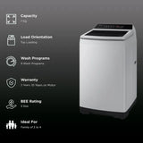 SAMSUNG 7 Kg 5 Star Inverter Fully Automatic Top Load Washing Machine (WA70BG4441YYTL, Ecobubble Technology, Lavender Grey)-OPEN BOX