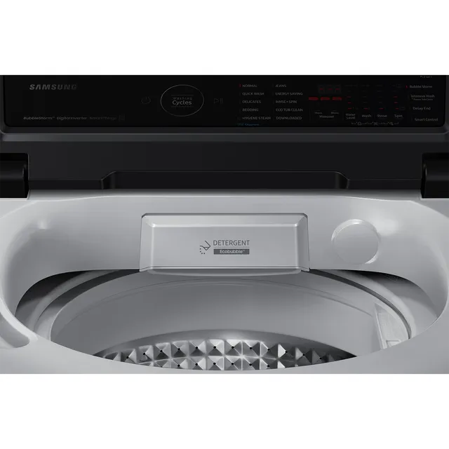 SAMSUNG 7 Kg 5 Star Wi-Fi Inverter Fully Automatic Top Load Washing Machine (WA70BG4582BYTL, Ecobubble Technology, Lavender Grey)- OPEN BOX