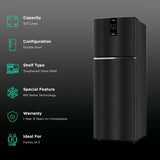 Whirlpool Intellifresh Pro 375 327 Litres 2 Star Frost Free Double Door Convertible Refrigerator with 6th Sense Technology (Grey) (OPENBOX)