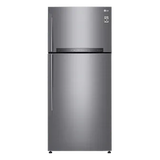 LG 506 Litres 1 Star Frost Free Double Door Refrigerator with Stabilizer Free Operation (GN-H702HLHM.APZQEBN, Platinum Silver)