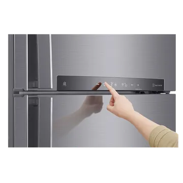 LG 506 Litres 1 Star Frost Free Double Door Refrigerator with Stabilizer Free Operation (GN-H702HLHM.APZQEBN, Platinum Silver)