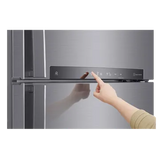 LG 506 Litres 1 Star Frost Free Double Door Refrigerator with Stabilizer Free Operation (GN-H702HLHM.APZQEBN, Platinum Silver)