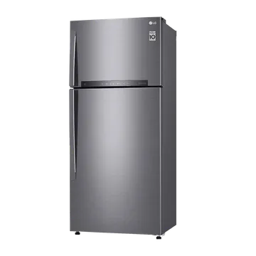 LG 506 Litres 1 Star Frost Free Double Door Refrigerator with Stabilizer Free Operation (GN-H702HLHM.APZQEBN, Platinum Silver)